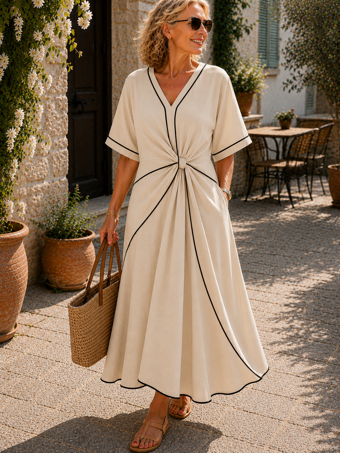 Cassia | Elegancka sukienka o korzystnym kroju