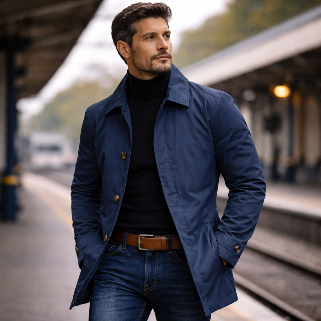 Adrian | Stylowy płaszcz męski
